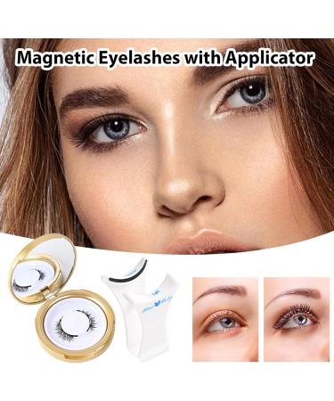 Huyath No Glue Eyelashes | False Eyelashes No Glue Needed Reusable - False Lashes Easy-to-Use Applicator Long-Lasting Eye-Enhancing Beauty Accessory For Women & Girls - Buy Online on GoSupps.com