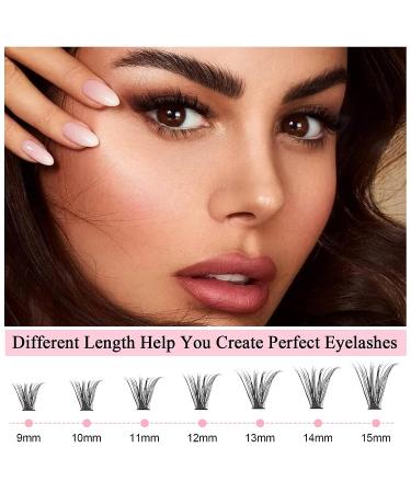 280pcs Fenshine Cluster Eyelash Extensions | Mixed 30D+40D | 0.07D Curl | 9-15mm | Soft Individual Lashes | Natural False Eyelashes - Buy Online on GoSupps.com