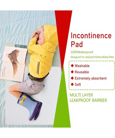 Washable Incontinence Bed Pad | 4-Layer Protection | Large 34x52 | Adults, Children, Pets | Waterproof | 1-Pack - Buy Online on GoSupps.com