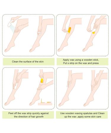 250 Fleece Wax Strips for Hair Removal - Warm Wax Strips Paper with Spatula for Face & Legs - Ideal for Depilation - Buy Online on GoSupps.com