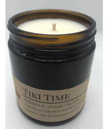 Scented Soy Wax Candle - 8oz Puppy Breath | 50-60 Hour Burn | Made in USA Amber Glass Jar Cotton Wick - International Shipping Available - Buy Online on GoSupps.com