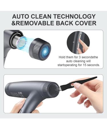 Buy Lightweight Foldable Hair Dryer - Dual Ionic Blow Dryer for Fast Drying | Travel-Friendly with 12 Modes & Powerful Brushless Motor - Buy Online on GoSupps.com