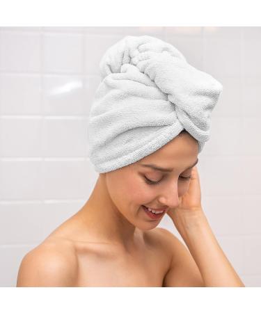 Nano Towels Hair Drying Wrap | Gentle Drying for Fine, Delicate, Curly & Frizzy Hair | Replaces Hair Dryers & Cotton Towels | One Size Fits All 10x26 Inch - Buy Online on GoSupps.com