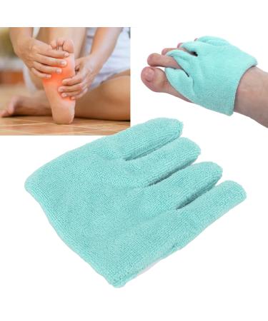 Foot alignment socks terry Fine fleece rubber band pressure relief correction effect toe socks foot alignment toe spreader socks sock alignment (light green)