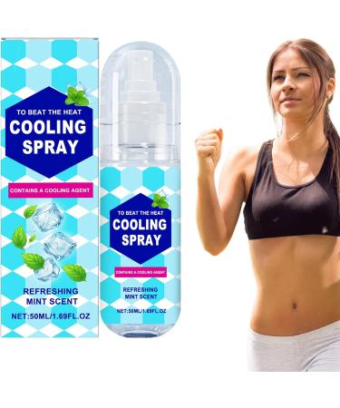 Cooling Spray For Hot Days 50ml After Sun Moisturizer Skin Protection for Kids Face Beach Vacation Tanning Family Scalp Outdoors Body - Buy Online on GoSupps.com