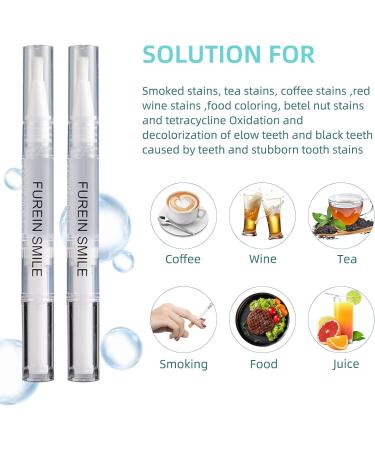 Teeth Whitening Pen - 5 Pens 50+ Treatments | 35% Carbamide Peroxide | Removes Years of Stains - Buy Online on GoSupps.com