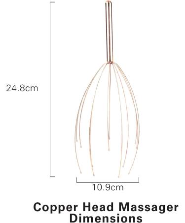Kikkerland AR32 Head Massager - Premium Copper Massage Tool for Relaxation | Fast International Shipping - Buy Online on GoSupps.com