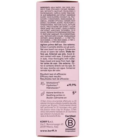  Korff Korff Intense Barrier Skin Tint Tinted Face Care 01 SPF 30 Sun Protection Even and Buildable Coverage Natural Finish Suitable for All Skin Types 30 ml - Buy Online on GoSupps.com