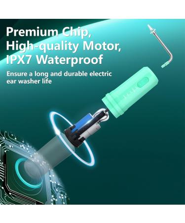 Ear Wax Removal 2 in 1 Electric Ear Cleaning Kit with 4 Pressure Modes Portable Water Powered Ear Cleaner with Basin and Nasal Nozzles Ear Irrigation Flushing System for Adults and Kids Green - Buy Online on GoSupps.com