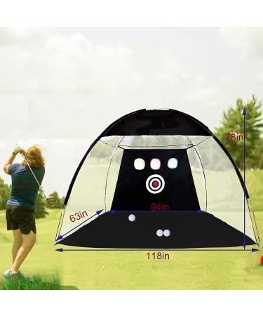 10x7ft LazyWomen Golf Practice Net Set with Accessories - Perfect for Indoor/Outdoor Golf Training and Gifts for Men - Buy Online on GoSupps.com