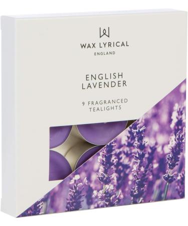 Wax Lyrical English Lavender Scented Tealight Candles - Box of 9 Silver Tealights - Buy Online on GoSupps.com