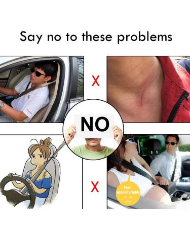 Suntrade Soft Lambskin Seat Belt Covers Safety Shoulder Pads for Adults & Kids Gray Car Accessories - Buy Online on GoSupps.com