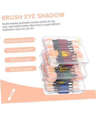 Beatifufu 30pcs Double Ended Eye Shadow Stick Eye Makeup Make up Sponge Eyebrow Brush Rod Aluminum - Buy Online on GoSupps.com