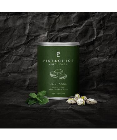 P-stash pistachien mint lemon mini 4 x 50g i pistachios roasted and salted i vegan i nuts lovingly hand-roasted i delicious premium nibbles