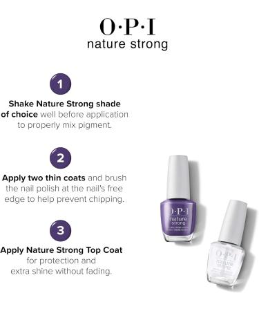 OPI Nature Strong Nail Polish | Quick Dry Vegan Nail Varnish with Long-Lasting Results | Made with Natural Ingredients | Dark Shades | A Great Fig World | 15 ml - Buy Online on GoSupps.com