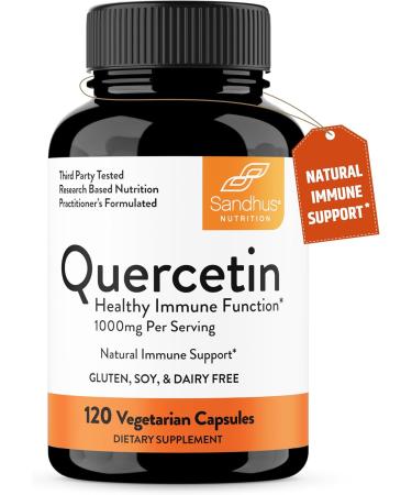 Sandhu's Resveratrol & Quercetin Capsules | Supports Immune Digestive & Gut Health - Buy Online on GoSupps.com