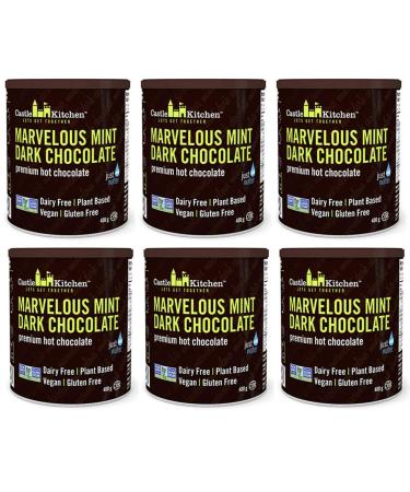 Castle Kitchen Dark Chocolate Premium Hot Chocolate Mix (Pack of 6) Marvelous Mint 6 Count Marvelous Mint 400 g (Pack of 6)