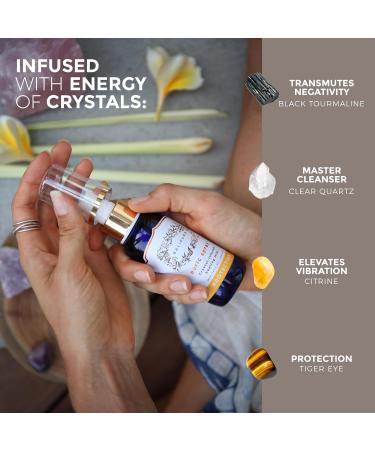 BALIPURA - Aura & Chakra Spray Gift for Women - Protection Spray Crystal Infused Mist with Black Tourmaline Smoky Quartz and Citrine - Organic Essential Oil - Cleansing & Healing Energy - 3.4 fl.oz Lavender Lemongrass & Eucalyptus 100 ml (Pack of 1) - Buy Online on GoSupps.com