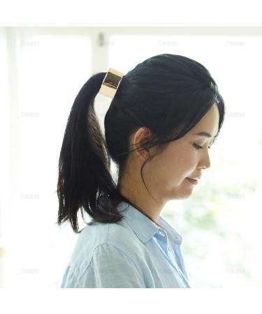 AUEAR Brushed Metal Hair Cuff Ponytail Holder Elastic Hair Tie Set (4 Pack Style 1) - Women Girls Hair Rings - 4 Count - Buy Online on GoSupps.com