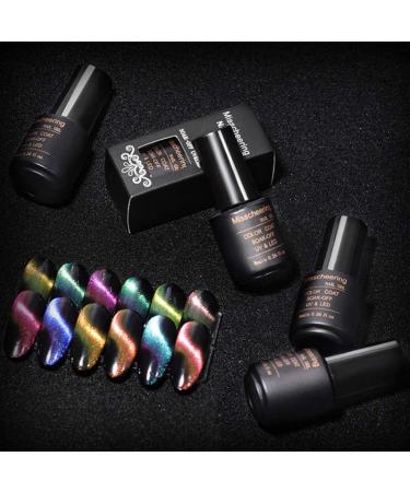 Minkissy Women Nail Gel Nail Magnet Cat Eye Magnet Shimmer Nail Polish Cat Eye Nail Varnish Flash Suit Magnetic Nail Varnish Black Gel Magnets Gel Polish Nail Jade 5d Cat Eye Gel Picture 10 - Buy Online on GoSupps.com