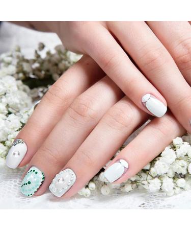 EXCEART 1 Set Makeup Rhinestone Rhinestones Nail Accessories Manicure Tools Nail Patches Diy Manicure Supply Nail Jewelry Decor Manicure Decors White Wooden Rhinestone Nails Acrylic 3d 12.5X0.8cm White - Buy Online on GoSupps.com
