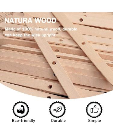 150pcs Wooden Candle Wick Holders - Wick Centering Devices for Candle Making (4.5inch) - Buy Online on GoSupps.com