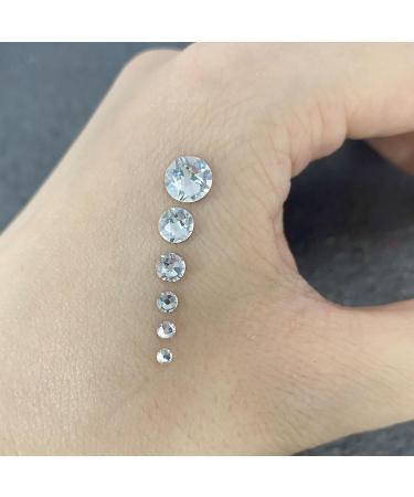 FEIlei Flatback Glass Nails Rhinestones Nail Art Decoration Gems Manicure Accessories - Buy Online on GoSupps.com