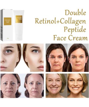 VhoMes Double Retinol & Collagen Peptide Treatment Peptide Firming Anti-aging Facial Moisturizes Cream Reduces Fine Lines for All Skin Types. - Buy Online on GoSupps.com