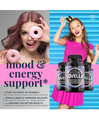 Buy Horny Goat Weed for Women - Libido Booster Mood Enhancer & Hormone Balance with Maca & Ginseng - 60ct Supplement in the USA - Buy Online on GoSupps.com
