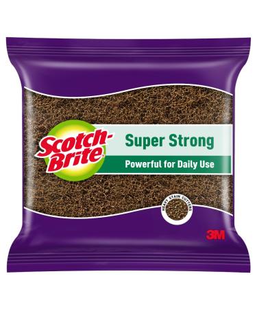 Scotch-Brite Super Strong Scrub pad for Everyday Tough Stains (Replacement to Steel Scrubber for Kitchen)