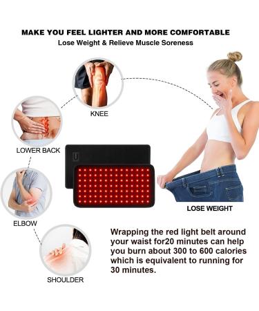 USUIE Red Light Therapy Belt - Infrared LED Device for Pain Relief, Weight Loss - Flexible Wrap with Timer for Back, Shoulder, Waist - Great Gift for Men and Women - Buy Online on GoSupps.com