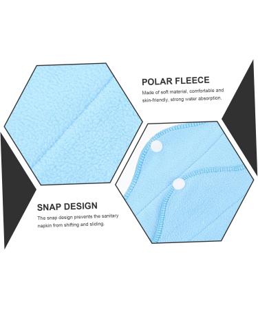 Gleavi Women's Sords - 6 Pack Reusable Fleece Menstrual Pads with Activated Carbon for Overnight Comfort - Eco-Friendly & Washable - Buy Online on GoSupps.com