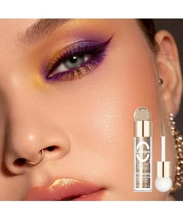 Eyeshadow | Holographic Eyeshadow Liquid Shimmer Eyeshadow | Highlight Eye Makeup and Glow Liquid Eyeshadow Long-Lasting for Woman Girl Frifer 6# - Buy Online on GoSupps.com