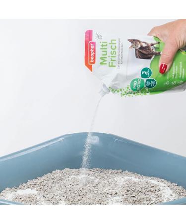 Beaphar Multi Frisch - Active Odor Stopper for Cat Toilets with Probiotics | Biodegradable & pH-Neutral | Vanilla & Melon - 400g - Buy Online on GoSupps.com