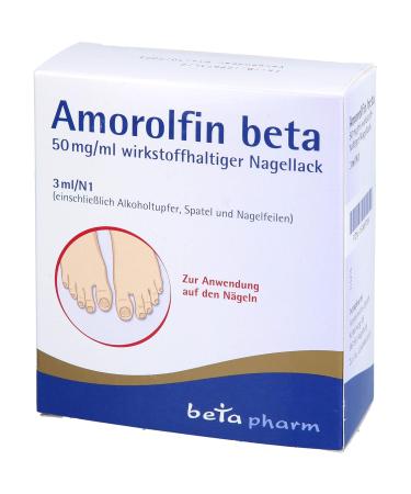 Buy AMOROLFIN Beta 50 mg/ml Nail Polish 3 ml - Effective Antifungal Treatment for Healthy Nails - Fast International Shipping - Buy Online on GoSupps.com