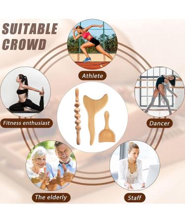 Buy Billy Wooden Massage Mugs for Neck & Back - Gua Sha Tool for Anti-Cellulite & Lymphatic Drainage - Buy Online on GoSupps.com