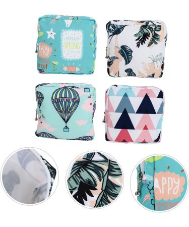 PLAFOPE 4pcs Sanitary Napkin Storage Bag - Multi-function Organizer for Teens and Nursing Moms | Tampon Purse & Makeup Organiser - Buy Online on GoSupps.com