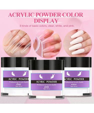 Rosarden Professional Acrylic Nails Kit - Complete Set for Beginners with Acrylic Liquid, Powder, Primer, Dehydrator, Brush, and Forms - Buy Online on GoSupps.com