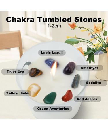 Lemon Aromatherapy Candle with Crystals | 8oz 100% Natural Soy Wax | 40H Burn | Perfect Gift for Women Moms & Men | Ideal for Home Relaxation & Birthdays - Buy Online on GoSupps.com