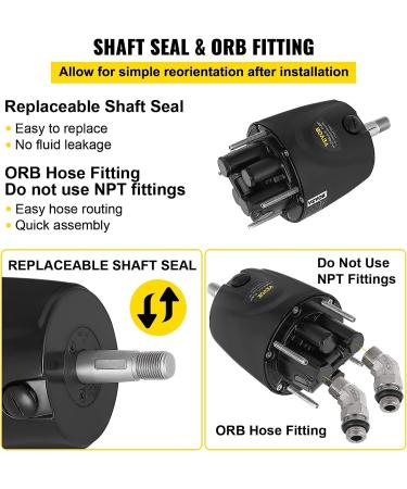 Mophorn Helm 1.4 Hydraulic Outboard Steering Pump HH4314-3 - High Performance Steering Pump - Buy Online on GoSupps.com