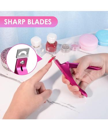 Acrylic Nail Clipper for False Nails - Manicure Pedicure Tool for Home Salon - Christmas Gift for Women - Buy Online on GoSupps.com