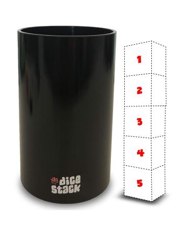 Dice Stacking Cup Only - Professional Straight Cups Black - Accessories - Magic Tricks