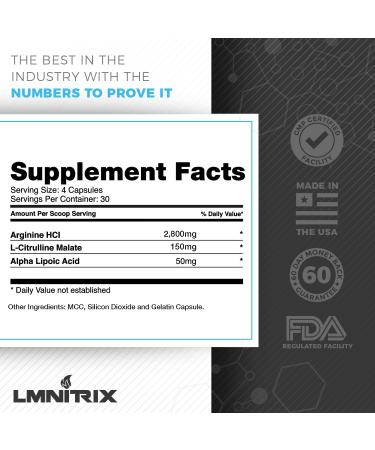 VEINZ Nitric Oxide Booster Capsules with ALA, L-Arginine & L-Citrulline for Enhanced Pump - 120 Count - Buy Online on GoSupps.com