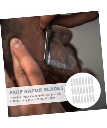 PopetPop Disposable Razor - 100 Razor Blades for Men | Chrome & Platinum Coated Face Cutter for Hairdressing Salons - Buy Online on GoSupps.com