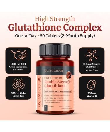 Glutathion 1000 mg x 60 Comprim s. Avec 500 mg de Glutathion 300 mg d ALA et 200 mg de Vitamine C par comprim . 60 Unit (Lot de 1) - Buy Online on GoSupps.com