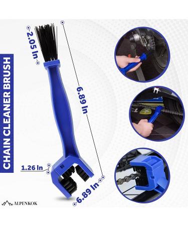 Motorcycle & Bicycle Chain Cleaner Brush - Heavy-Duty Wheel Cleaning Tool for Mountain Bike Kit - Degreaser & Lube Chain Cleaning Brush - Buy Online on GoSupps.com