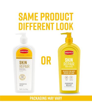 O'Keeffe's Skin Repair Body Lotion 12 oz - Dry Skin Moisturizer Pump Bottle - 1 Pack - Buy Online on GoSupps.com