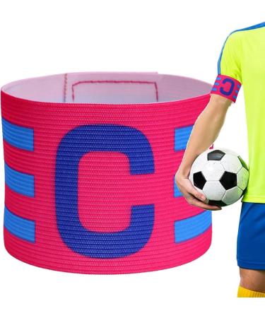Captain Arm Bands for Soccer | Adjustable Football Captain Armband - Elastic Game Accessories for Adults & Youth in Hot Pink - Multi-Color Whirlwind Design - Buy Online on GoSupps.com