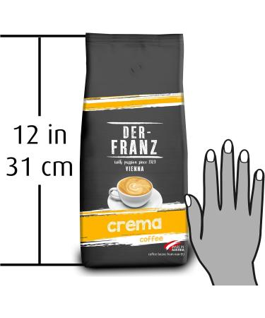 HS Trading DERFRANZ Crema intensity 45 100 Arabica healing coffee beans 1000 g Crema 1 kg 1r Pack - Buy Online on GoSupps.com