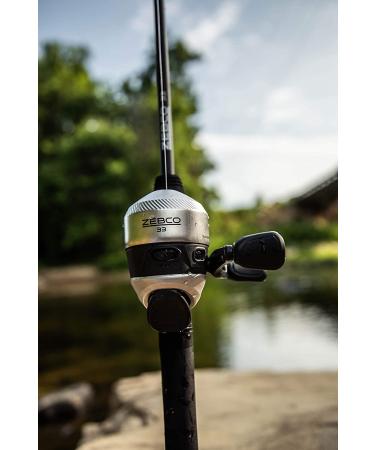 Zebco 33 Spincast Reel & 2-Piece Fishing Rod Combo - 5.6ft Fiberglass Rod, Anti-Reverse Reel, Bite Alert - Pink/Black (2 Pack) - Buy Online on GoSupps.com